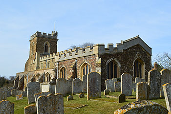 The church from the south-east February 2013
